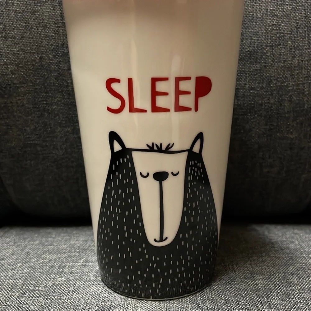 Pier 1 Sleepy Bear Travel Mug